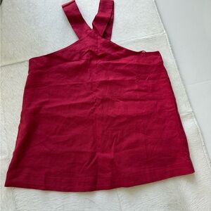 Ann Taylor Red Sleeveless Top